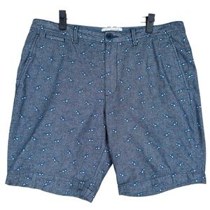 Original Penguin Men’s Shorts Waist 36 Sunglasses Print Gray Blue